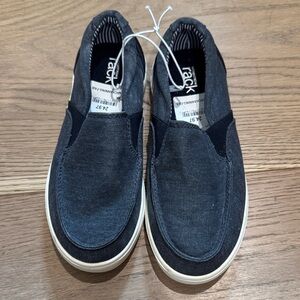 Kids Slip-On Moccasin Sneakers in Black